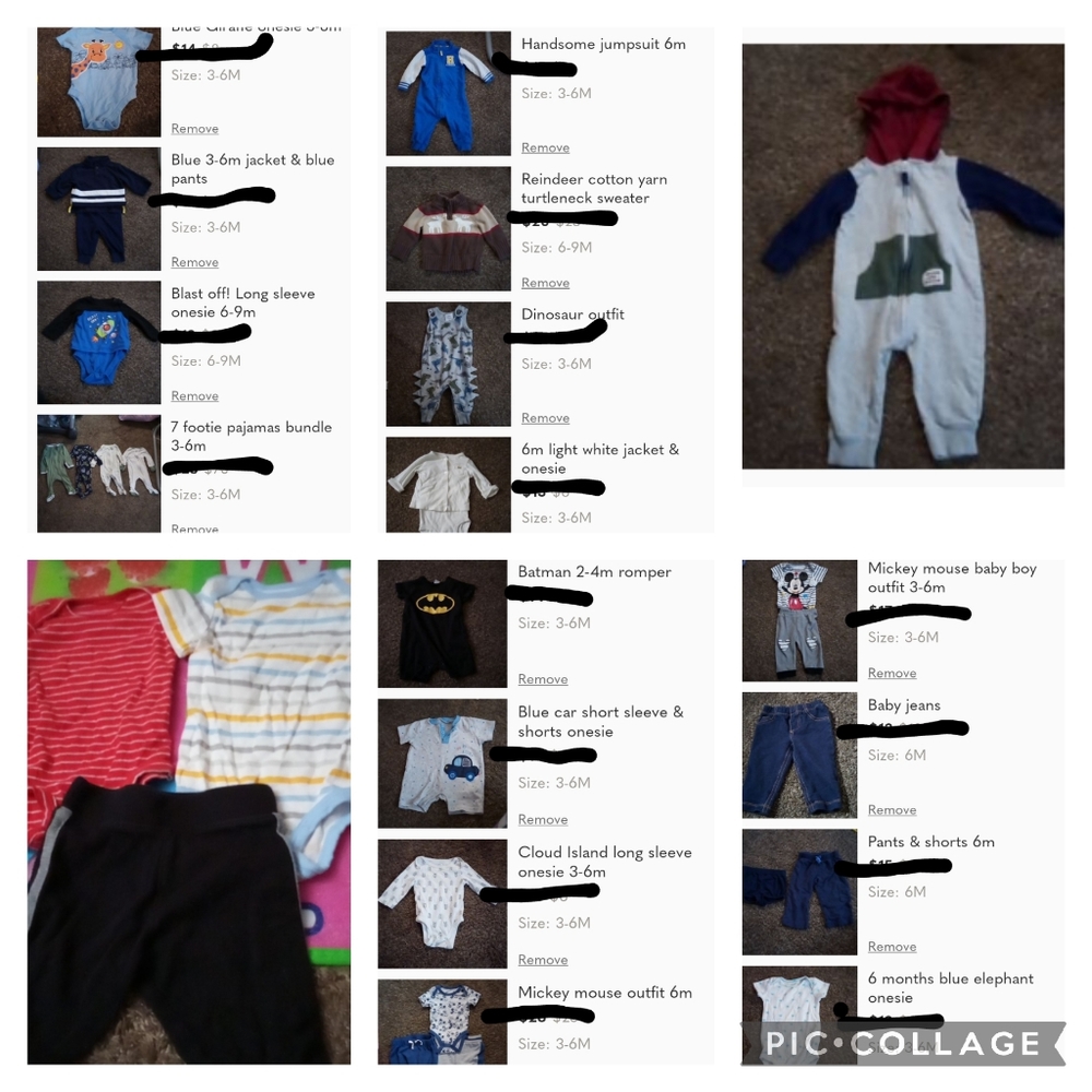 32 3-6m baby boy mystery box